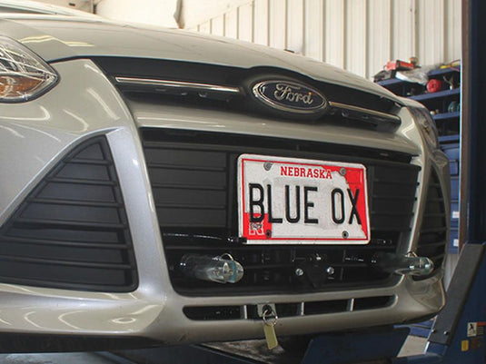 Blue Ox Alpha 2 Tow Bar (6,500 lbs. cap.) & Baseplate Combo fits 2012-2014 Ford Focus S, SE, SEL & Titanium (hatchback or sedan) (no adaptive cruise control)