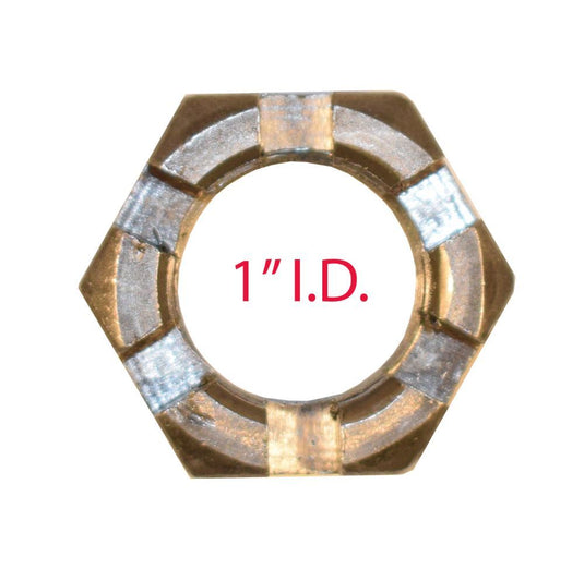 Trailer Nut Kit - 1 Inch I.D. x 14 N.F. Threads (Pair)