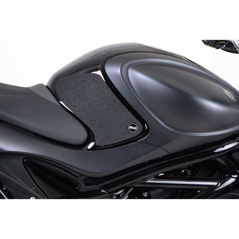 Load image into Gallery viewer, R&amp;G Racing Clear Tank Traction Grips For 2009-2016 Suzuki SFV650 Gladius
