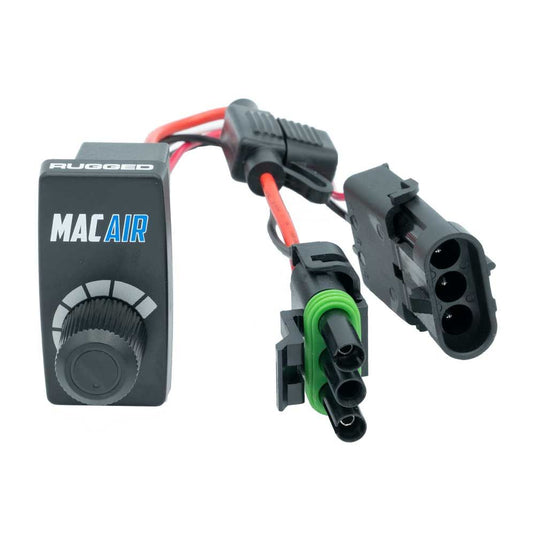 Rugged Radios Rocker Switch Variable Speed Controller (VSC) for MAC Helmet Air Pumper - Complete Switch & Wiring Harness MAC-VSC-RS
