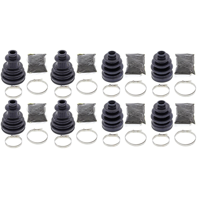 Complete Front & Rear Inner & Outer CV Boot Repair Kit RZR 4 XP 900 12-14