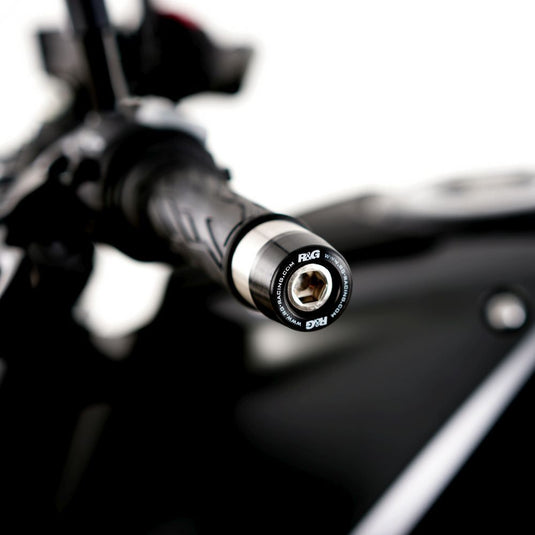 R&G Racing Black Bar End Sliders For 2024-2024 Suzuki GSX-8R