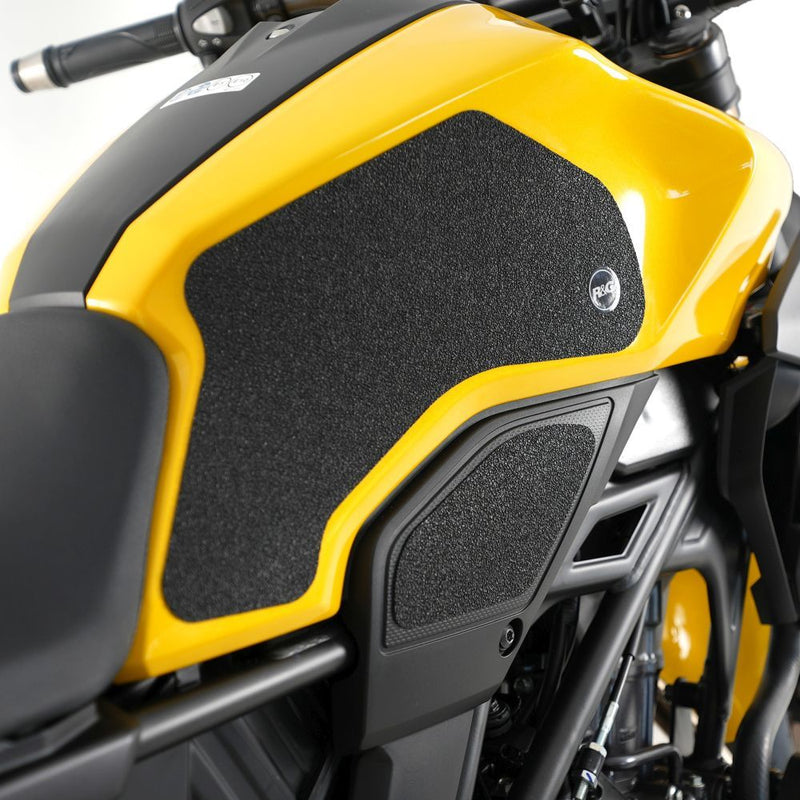 Load image into Gallery viewer, R&amp;G Racing Black Tank Traction Grips 4 Piece Kit For 2018-2024 Honda CB300R
