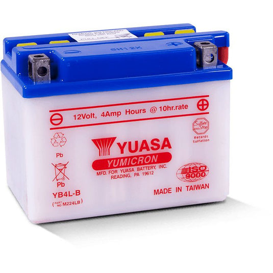 Yuasa Conventional YB4LB 12 Volt Battery YUAM224LB