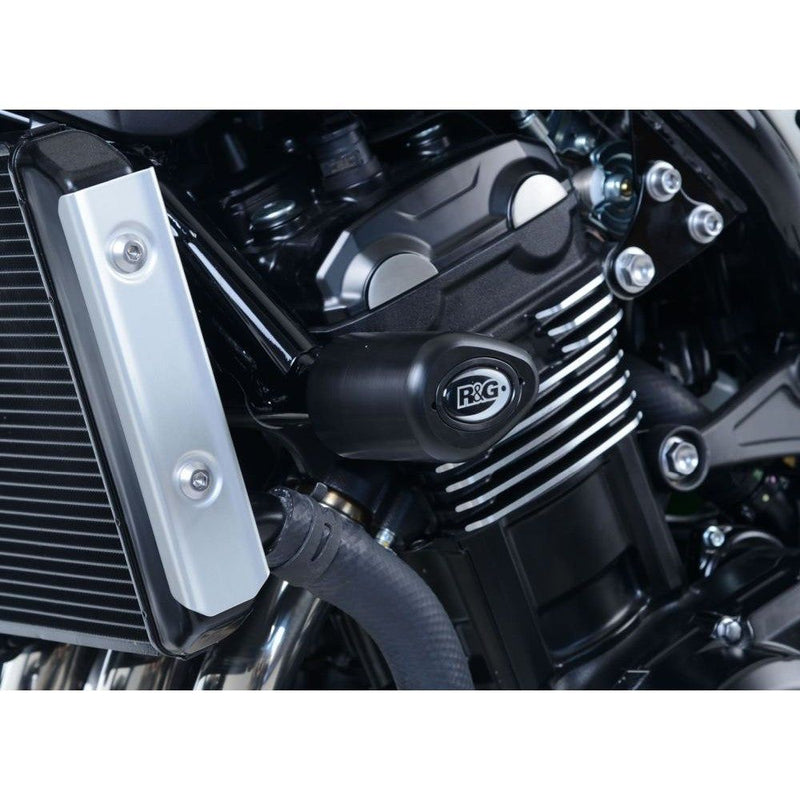 Load image into Gallery viewer, R&amp;G Racing Black Aero Style Crash Protection Bobbins For 2018-2024 Kawasaki Z900RS

