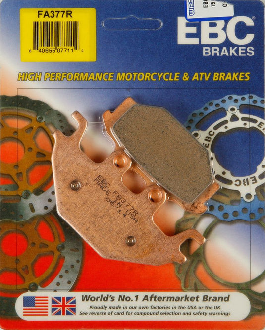 EBC 1 Pair Sintered R Series Heavy-Duty Brake Pads MPN FA377R