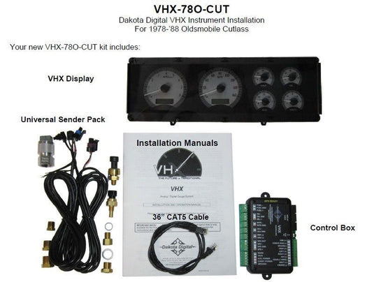 Dakota Digital 1978-1988 Oldsmobile Cutlass VHX Gauge Kit VHX-78O-CUT