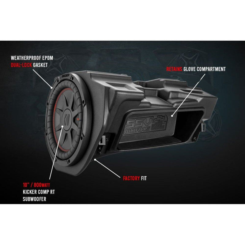 Load image into Gallery viewer, SSV Works Glove Box 10&quot; Unloaded Subwoofer Enclosure RZ4-GB10U
