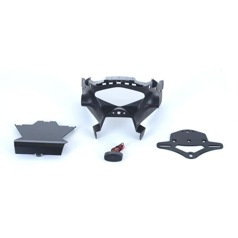 Load image into Gallery viewer, R&amp;G Racing Black Tail Tidy License Plate Holder LP0151BK
