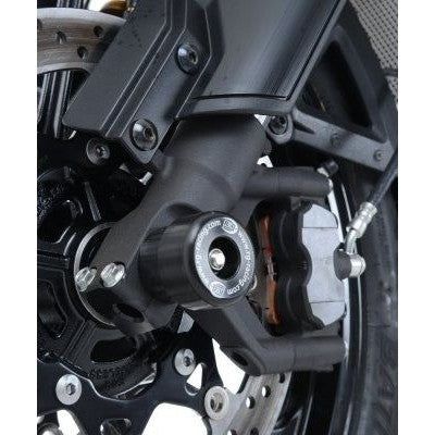 Load image into Gallery viewer, R&amp;G Racing Black Fork Protectors For 2014-2016 Suzuki Vstrom 1000 DL1000A ABS
