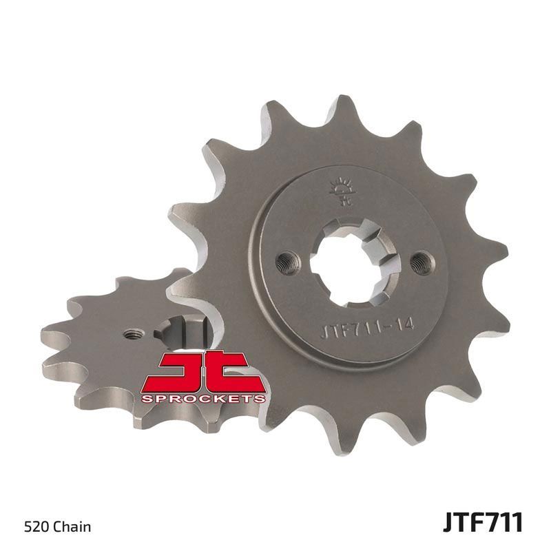 Load image into Gallery viewer, JT Sprockets Front Steel Sprocket 14 Tooth 14T 520 Chain JTF711.14
