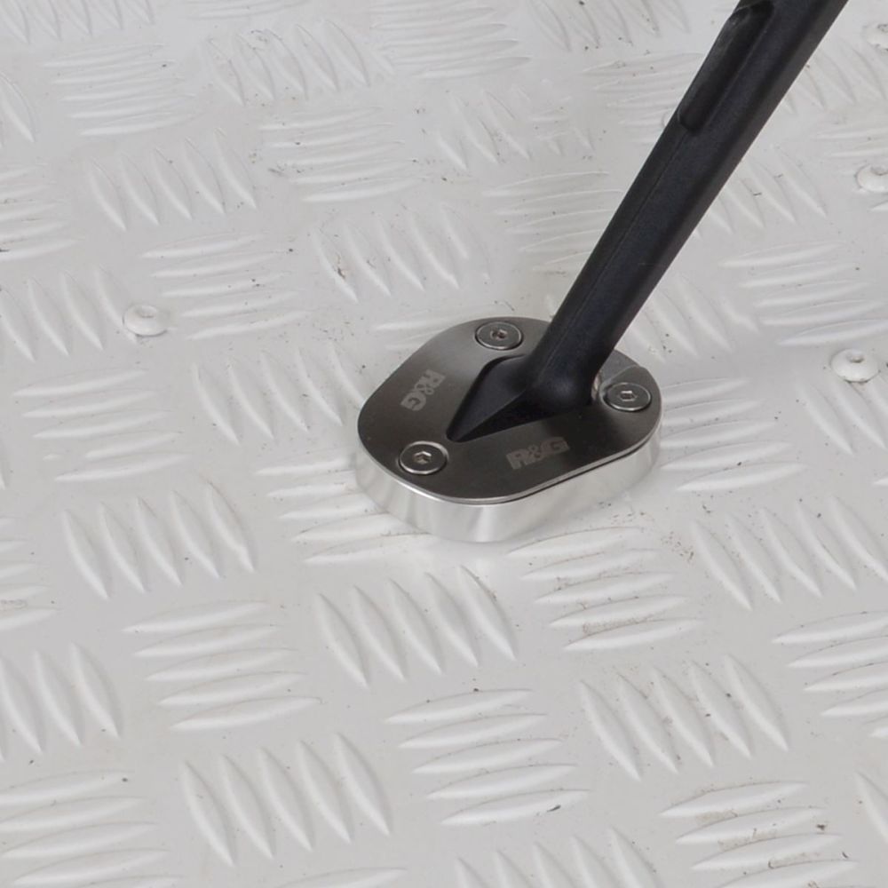 R&G Racing Silver Kickstand Shoe For 2021-2024 BMW S1000R Sport