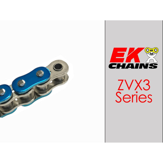 EK 525-ZVX3 Motorcycle Drive Chain (Specify Links and Color) Rivet Master Link