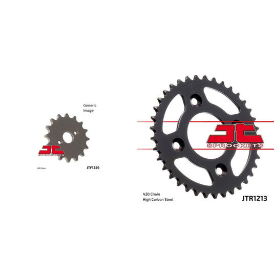 Front and Rear Steel Sprocket Kit for OffRoad HONDA CRF50F 2004-2015