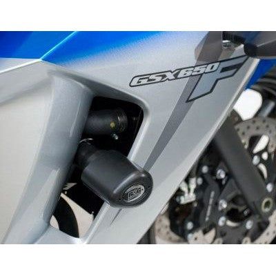 Load image into Gallery viewer, R&amp;G Racing Black Aero Style Crash Protection Bobbins For 2010-2016 Suzuki Katana 650 GSX650F
