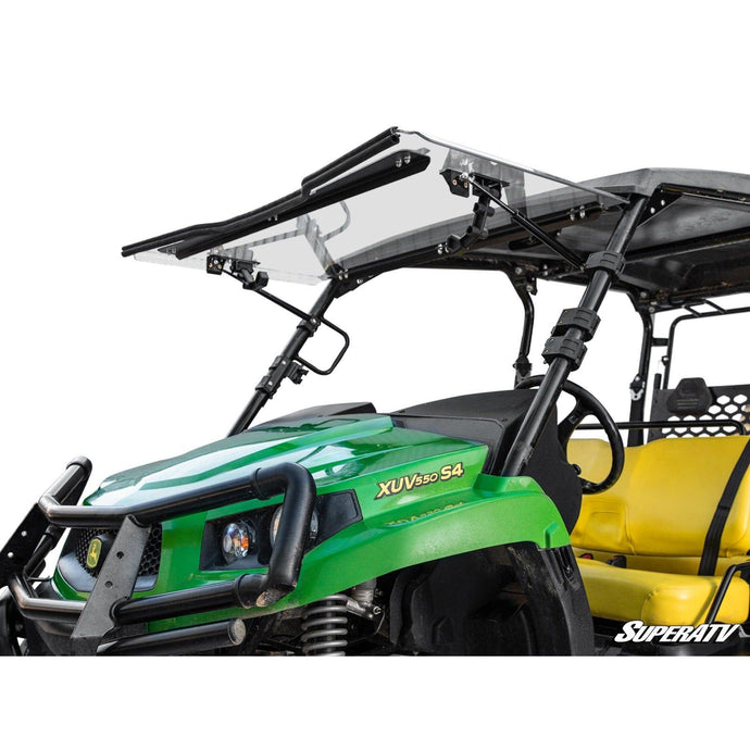 SuperATV John Deere Gator XUV550 Scratch-Resistant Flip Windshield FWS-JD-590M-70