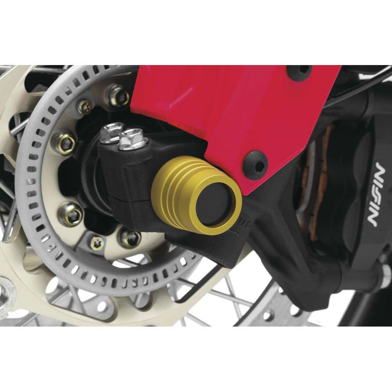 Load image into Gallery viewer, Kuryakyn Lodestar Gold Front Axle Sliders 3829
