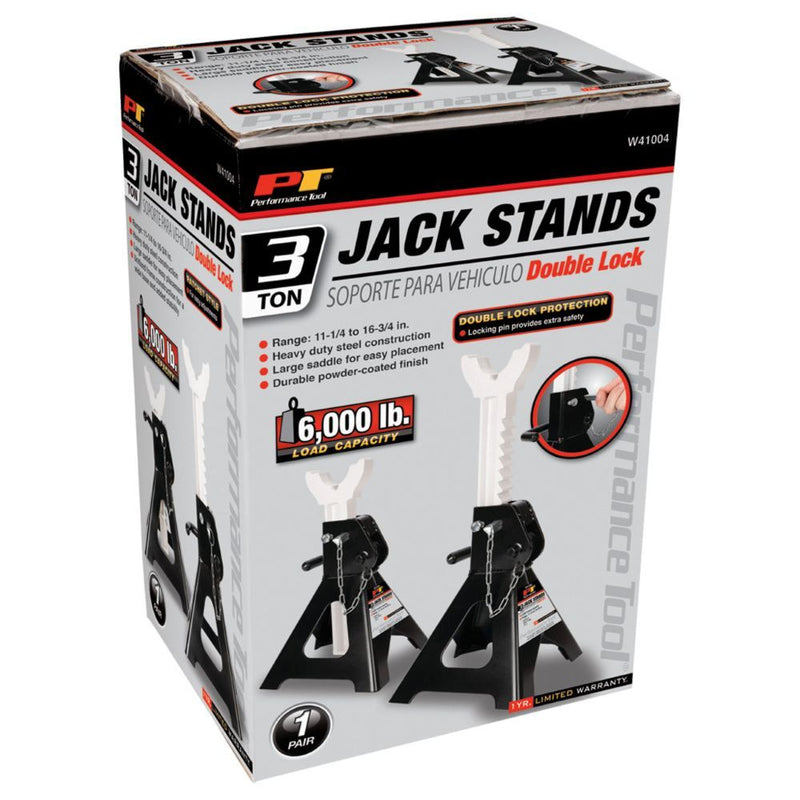 Load image into Gallery viewer, 3 Ton Double Lock Jack Stands (1 pair)
