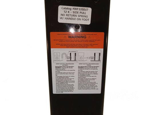 Wallace Forge Heavy Duty Square Mount Jack, 12,000 lb., Sidewind, Side Pull