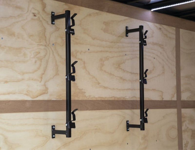 Load image into Gallery viewer, 3-Position Snap-In Trimmer Rack For Enclosed Landscape Trailers
