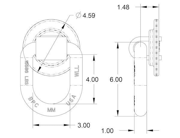 Load image into Gallery viewer, Heavy Duty Weld-On Tie-Down Ring
