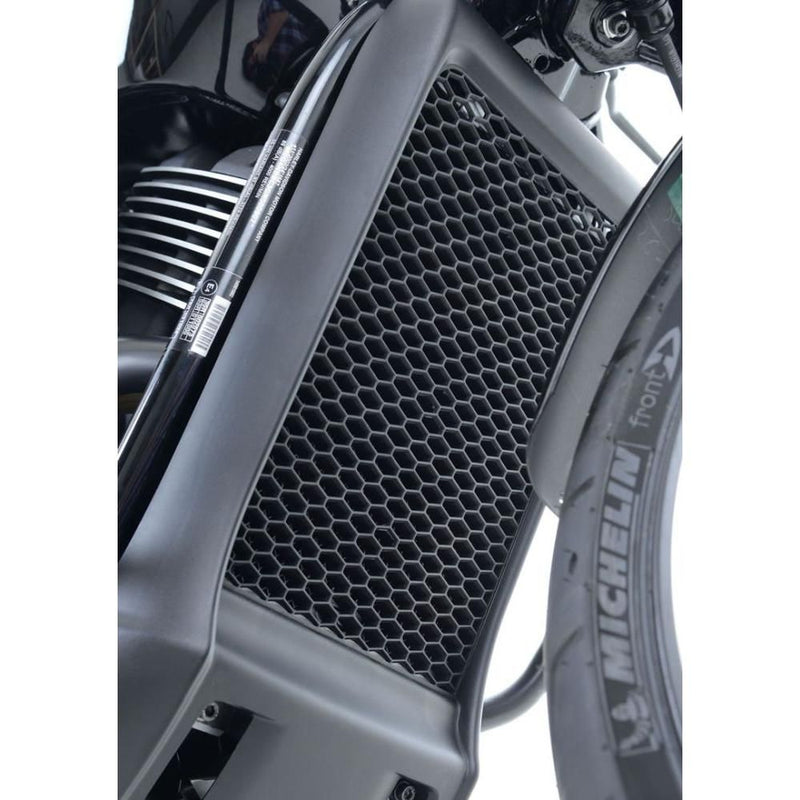 Load image into Gallery viewer, R&amp;G Racing Black Aluminum Radiator Guard RAD0198BK
