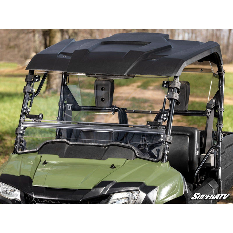 Load image into Gallery viewer, SuperATV Honda Pioneer 700 Scratch Resistant Flip Windshield FWS-H-PIO700-002-70
