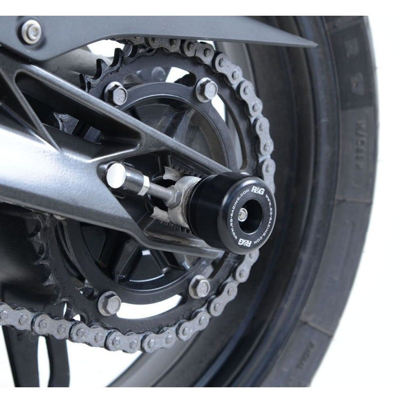 Load image into Gallery viewer, R&amp;G Racing Black Swingarm Protectors For 2017-2024 BMW G310GS
