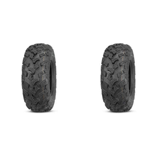 Set of 2 QUADBOSS QBT447 Front Tires 27x9-12 6-ply