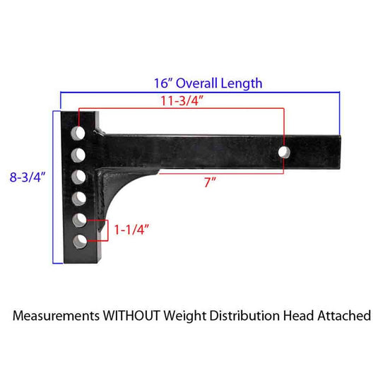 Weight Distributing Class III & IV Adjustable Shank