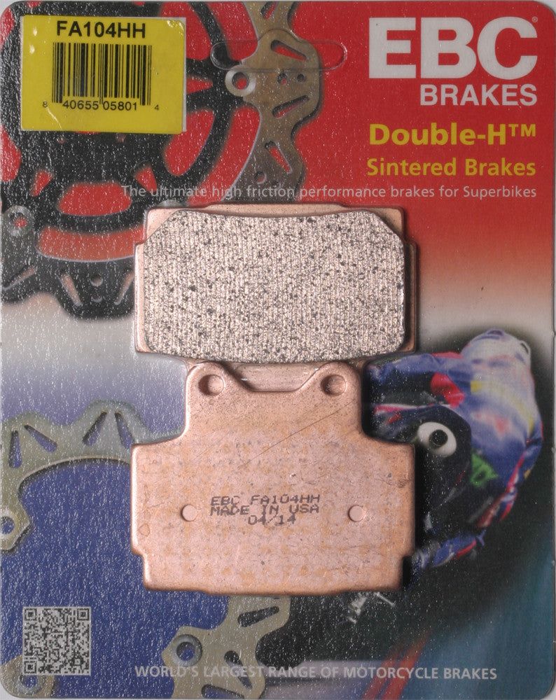 Load image into Gallery viewer, EBC 1 Pair Sintered HH Race Formula Brake Pads MPN FA104HH

