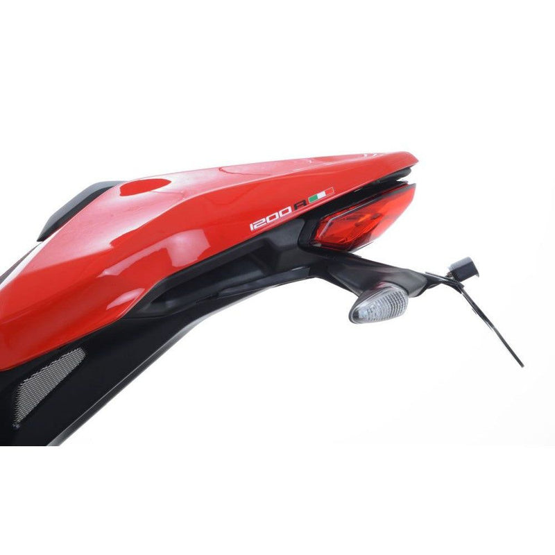 Load image into Gallery viewer, R&amp;G Racing Black Tail Tidy License Plate Holder For 2016-2017 Ducati Monster 1200 R
