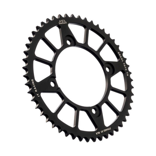 JT Sprockets Rear Racelite Aluminum Race Sprocket Black 51 Tooth 51T 428 Chain