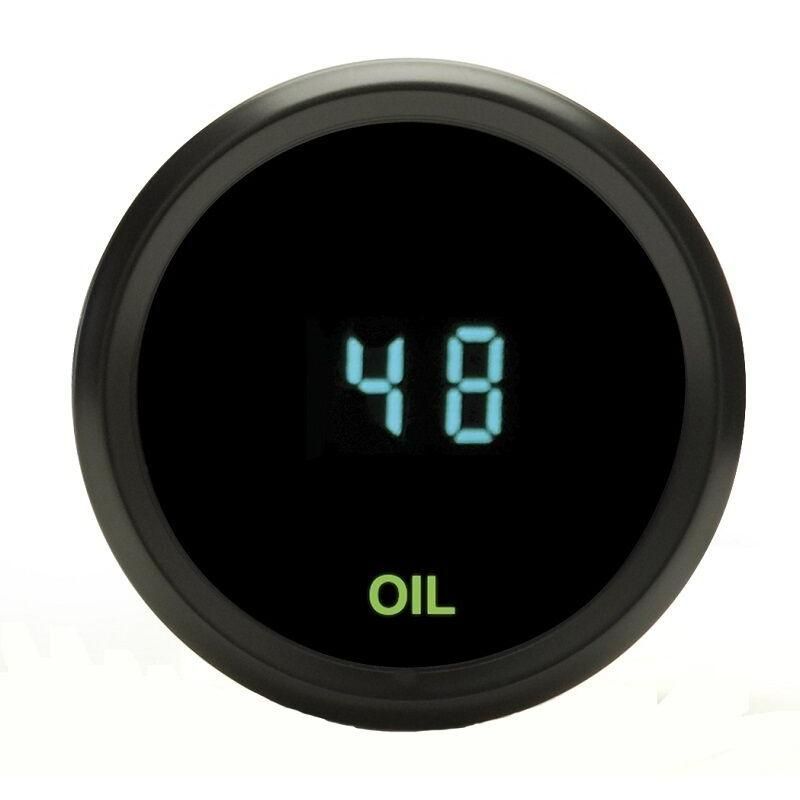 Load image into Gallery viewer, Dakota Digital Universal 2-1/16&quot; Round Oil Pressure Gauge Teal Display ODYR-03-1
