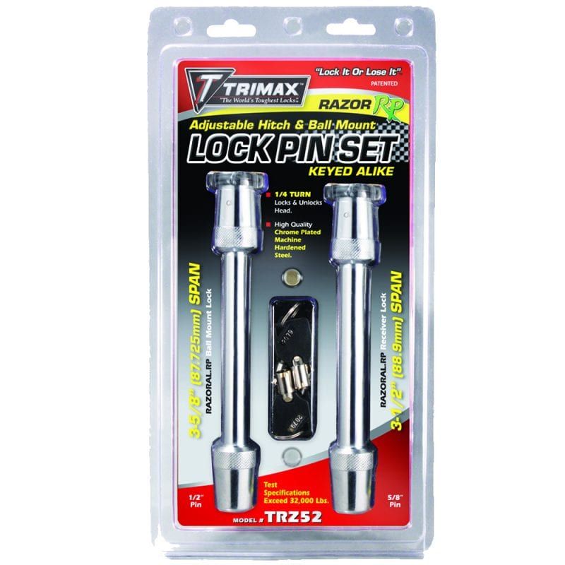 Load image into Gallery viewer, Trimax Keyed Alike Hitch and Height Adjustment Pins for Razor Ball Mounts (TRZ52)
