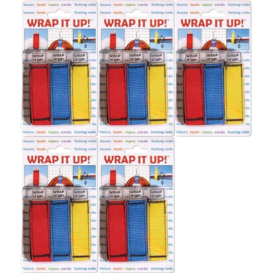 Set of 5 Wrap It Up, 3 / Blister, 1 Red, 1 Yellow, 1 Blue
