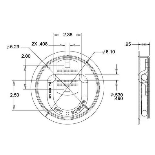 Bolt-On 1/2 Inch Forged D-Ring With Recessed Pan Mount