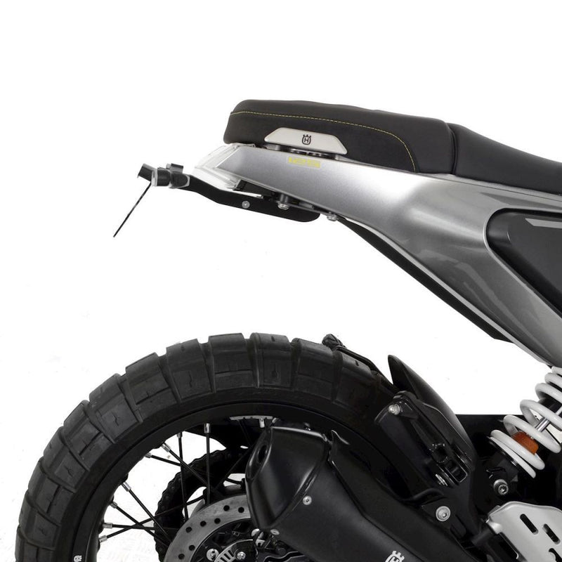 Load image into Gallery viewer, R&amp;G Racing Black Tail Tidy License Plate Holder For 2021-2023 Husqvarna 125 Svartpilen
