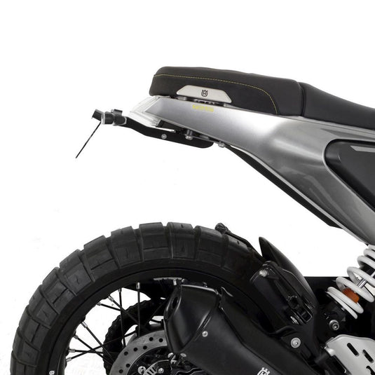 R&G Racing Black Tail Tidy License Plate Holder For 2021-2023 Husqvarna 125 Svartpilen
