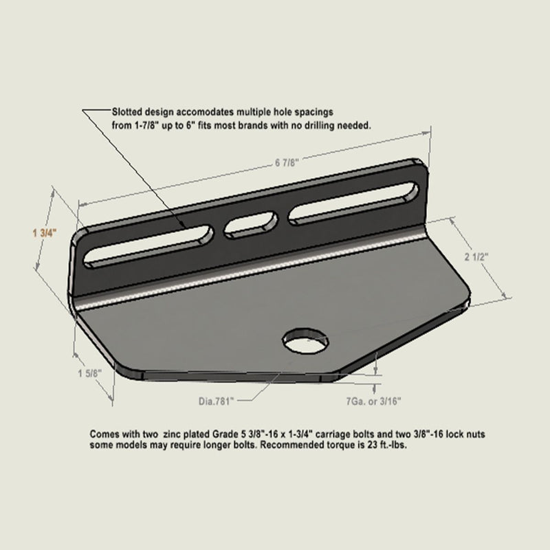 Load image into Gallery viewer, Universal Trailer Hitch For Riding/Zero Turn Lawnmowers (RHA-003-B) - With 1-7/8&quot; Hitch Ball
