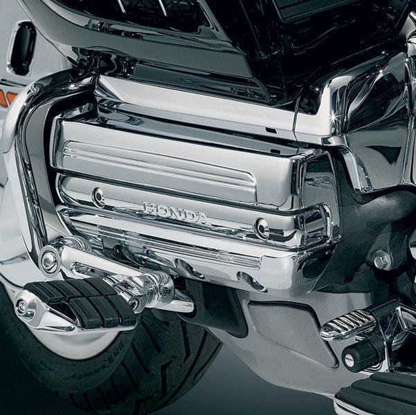 Load image into Gallery viewer, Kuryakyn Chrome Side Engine Motor Lightning Valve Rocker Covers Honda Goldwing
