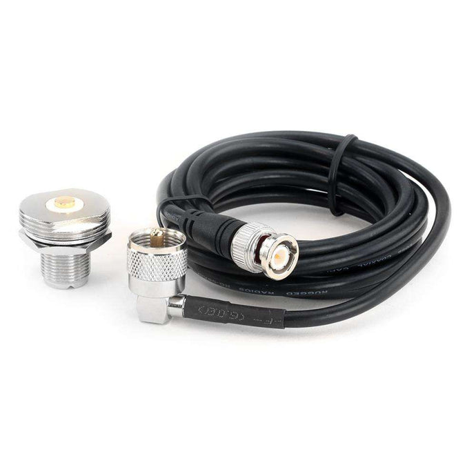 Rugged Radios 7 Ft Antenna Coax Cable Kit with BNC Connector for handheld radios - by Rugged Radios NMO-RACE-BNC
