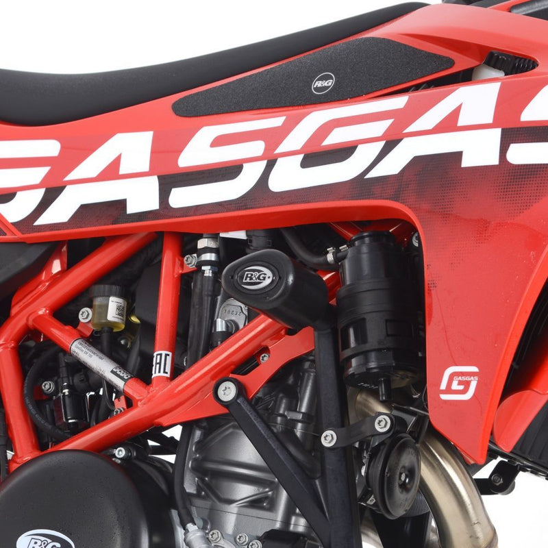 Load image into Gallery viewer, R&amp;G Racing Black Aero Style Crash Protection Bobbins For 2023-2024 GAS GAS SM700
