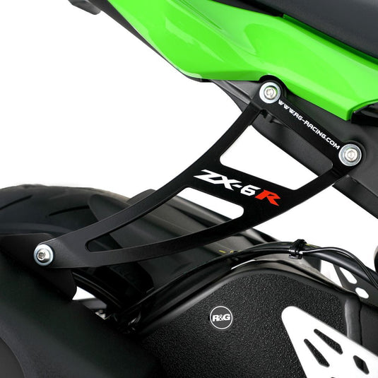 R&G Racing Black Exhaust Hanger For 2009-2012 Kawasaki Ninja ZX6R ZX600R
