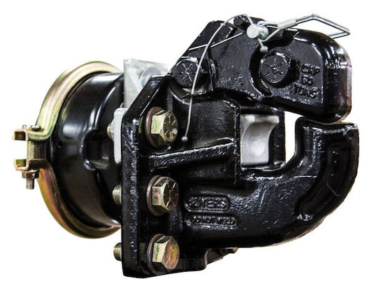 Buyers Products 50 Ton Air Compensated Pintle Hitch (With Chamber And Plunger) - 6 Hole Mount