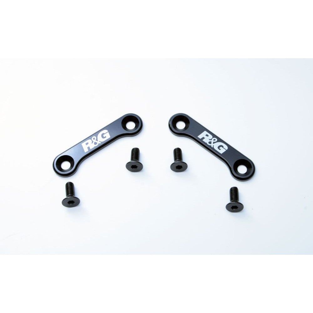 R&G Racing Black Footrest Delete Blanking Plates For 2016-2018 Triumph Tiger 1050 Sport