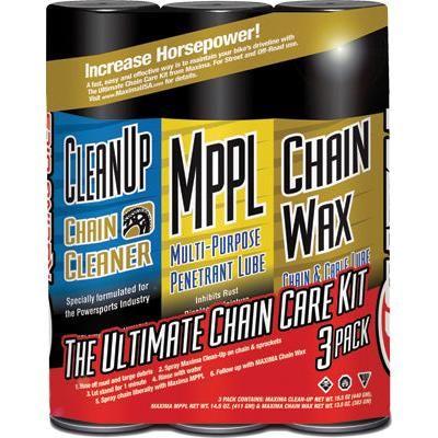 MAXIMA 70-749203 Chain Wax Ultimate Chain Care Combo, 3pk Aerosol