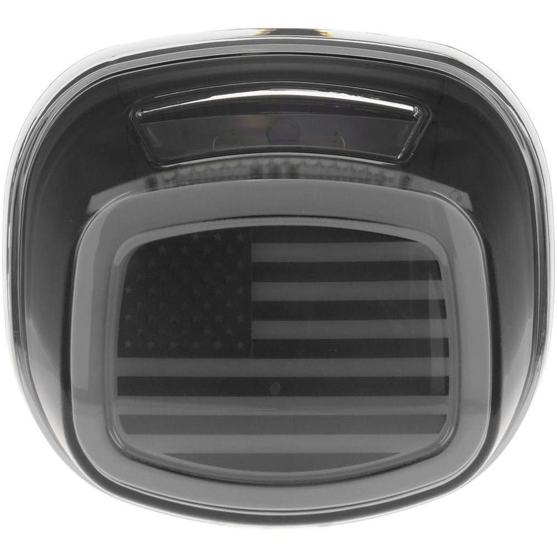 Load image into Gallery viewer, Kuryakyn Tracer Smoke US Flag LED Taillights with License Light 2926
