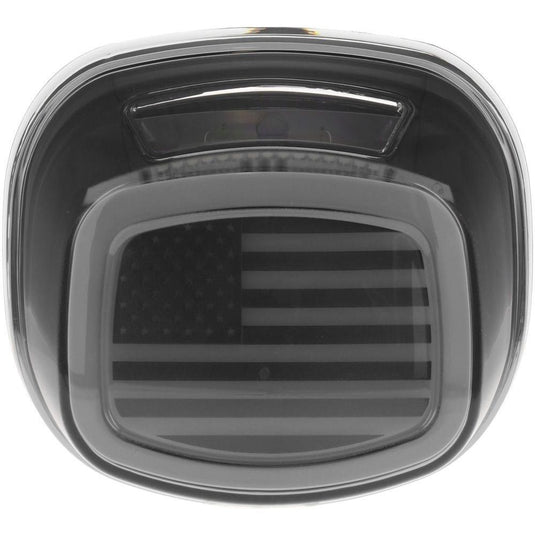 Kuryakyn Tracer Smoke US Flag LED Taillights with License Light 2926