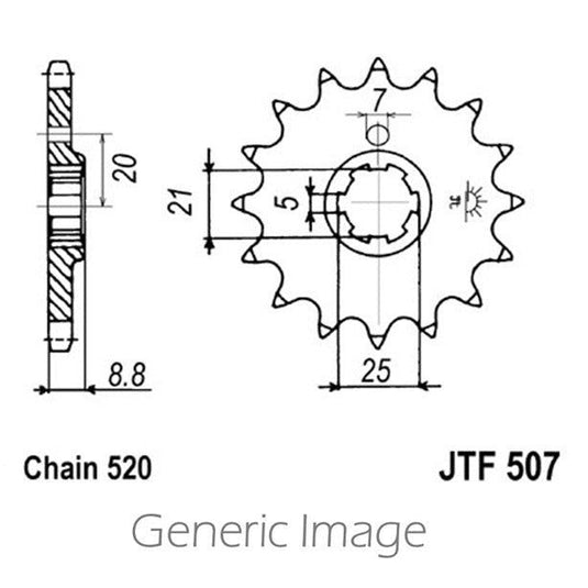 Front & Rear Steel Sprocket Kit for ATV/UTV KAWASAKI KXT250A Tecate 1984-1985